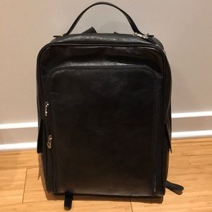 Leather backpack